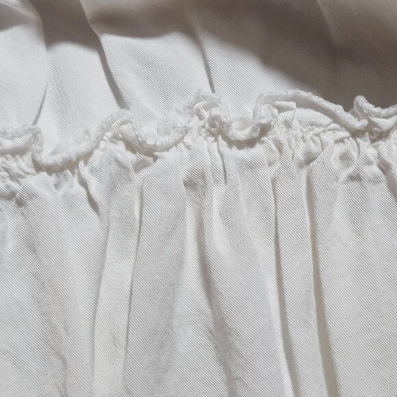 White Crochet Lace Tiered Dress With Open Back & Adjustable Straps - Picture 5 of 13